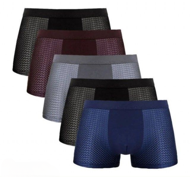Herrboxers, 5-pack i bambu mesh