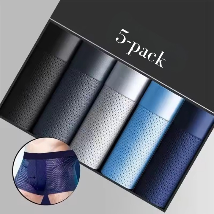 Herrboxers, 5-pack i bambu mesh